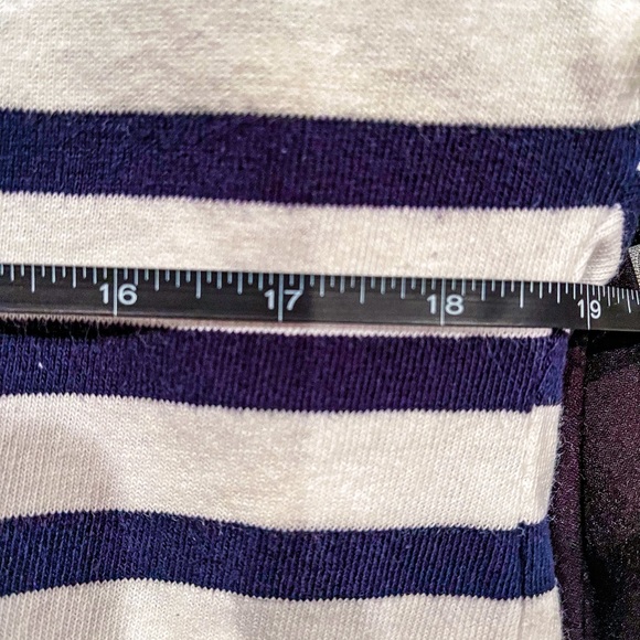 J. Crew SZ M Mariner Puff Sleeve Striped Top! - Picture 6 of 10